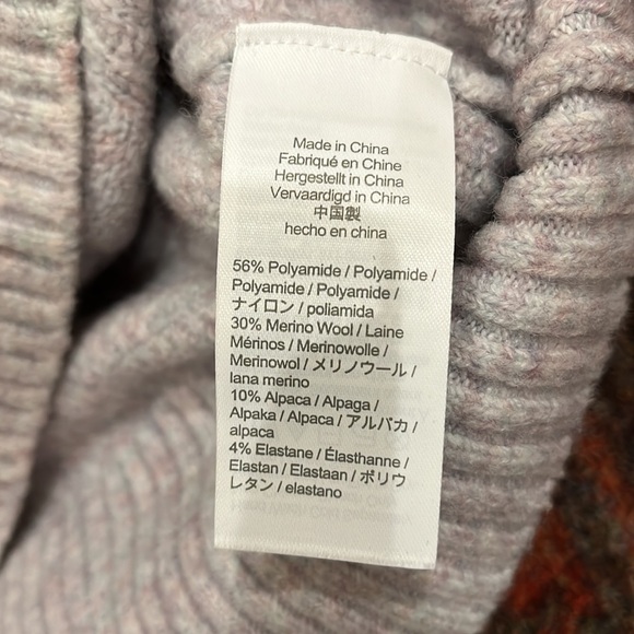 J. Crew womens light purple/gray wool-blend quarter zip sweater size XS - Picture 5 of 5